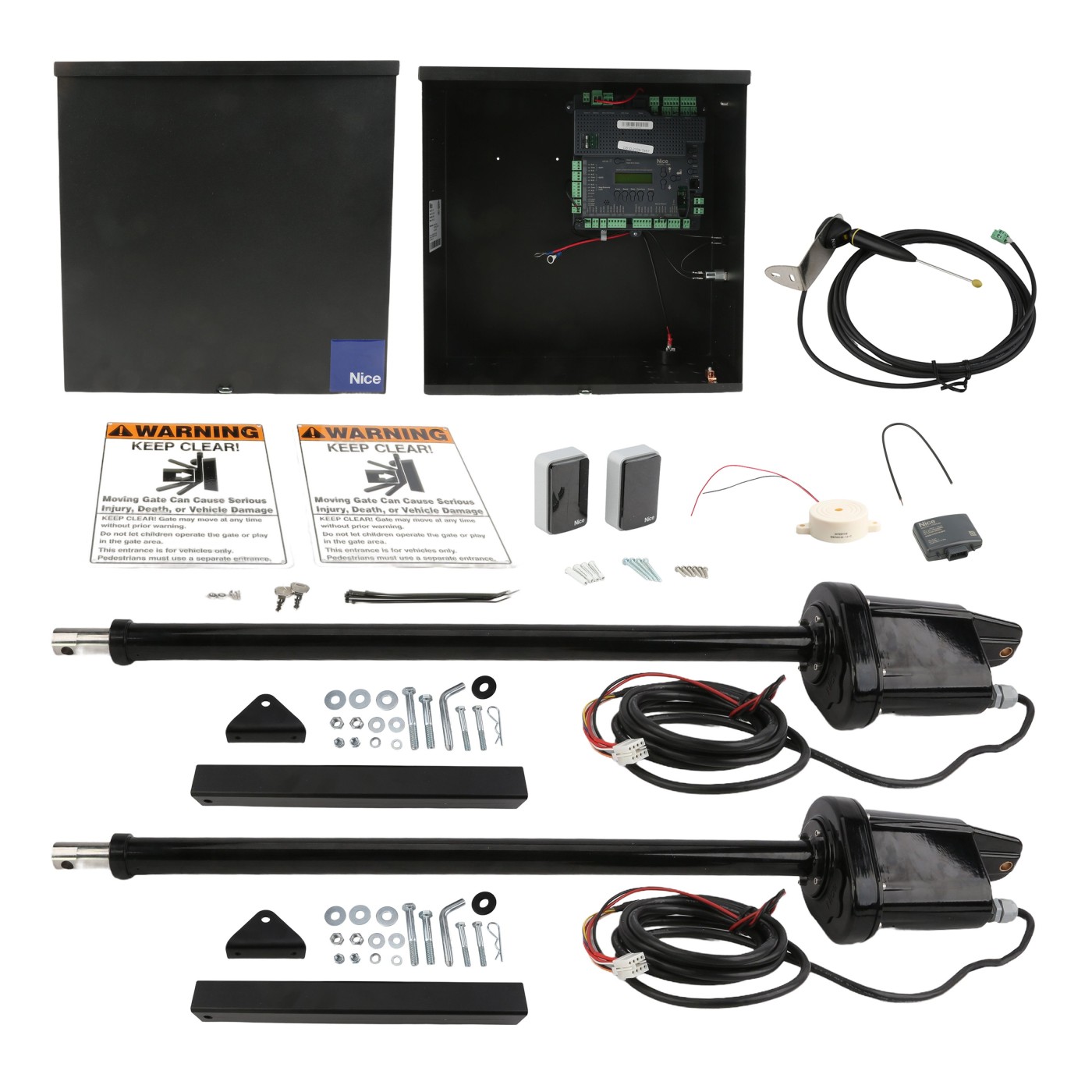 Nice Apollo 1650ETL-1k Smart ETL Dual Swing Gate Operator (Up to 16 ft ...