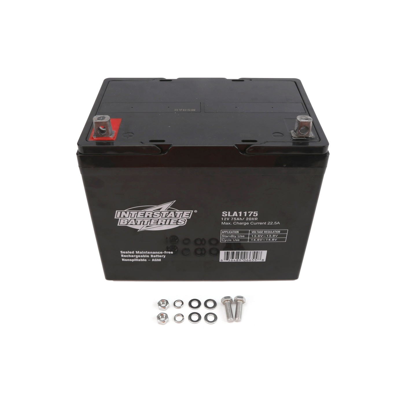 Interstate Batteries 12V, 75Ah SLA/AGM Battery For Automatic Gate