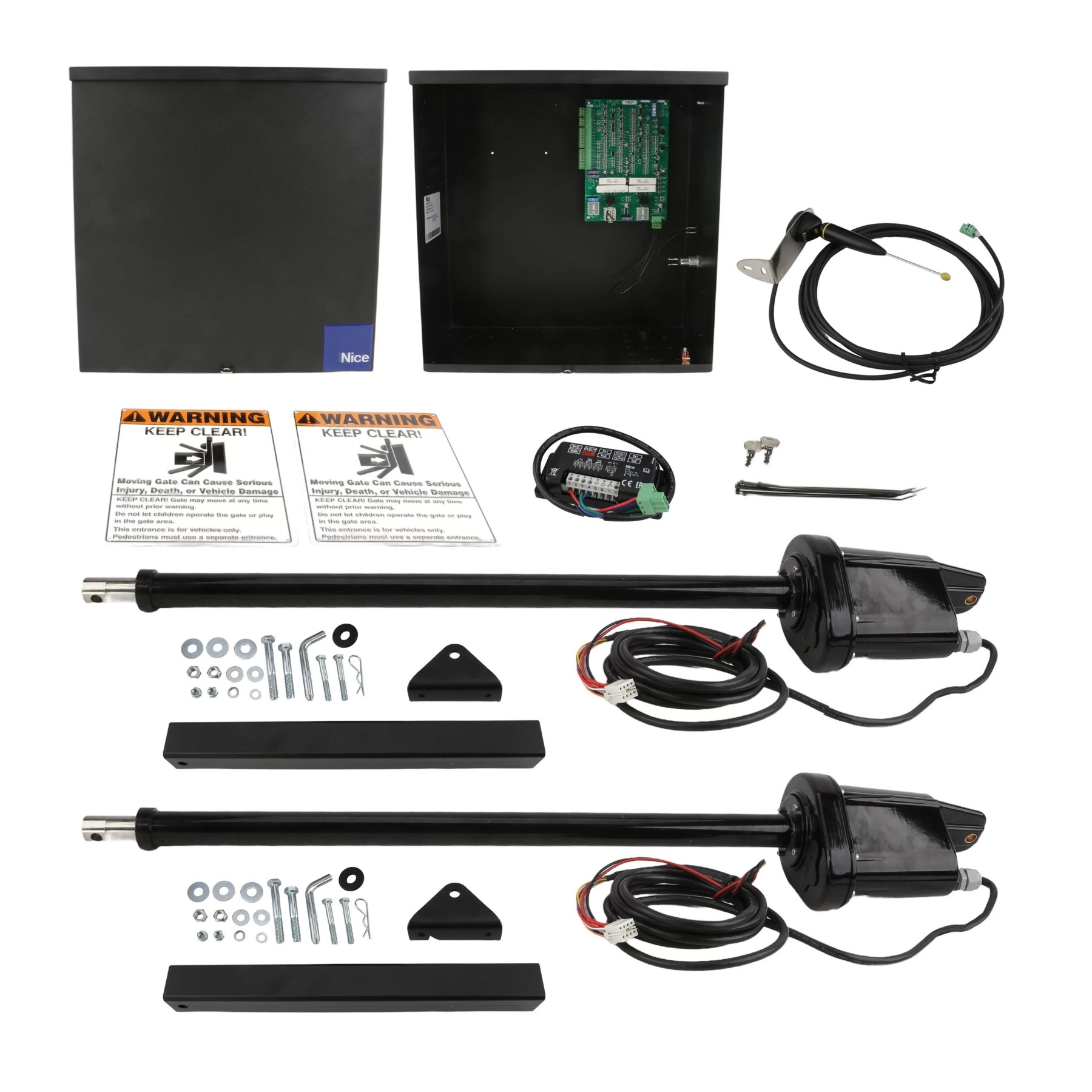 Nice Apollo 1600 Dual Swing Gate Operator (Up to 16 ft and 600 lbs per