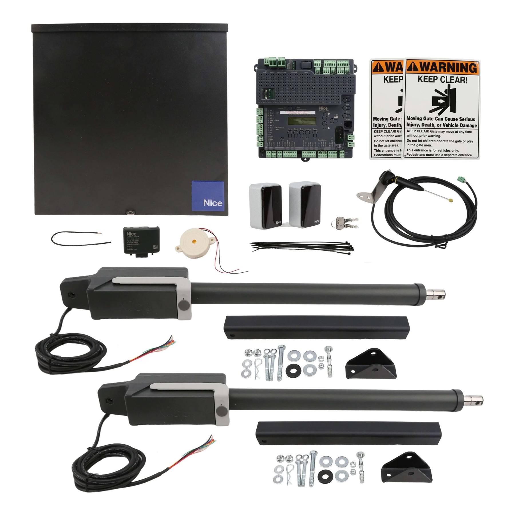 Nice Apollo TITAN12L1 Dual Swing Gate Opener With 1050 Control Board