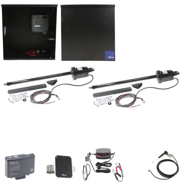 Nice Apollo Vanguard Heavy-Duty Dual Swing Gate Opener with 310 Control Board - No Battery Included