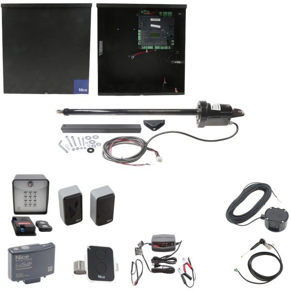 Nice Apollo 1550 ETL-1K Swing Gate Opener Full Package w/ Entry/Exit Controls
