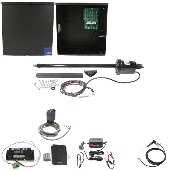 Nice Apollo Swing Gate Opener with 636 Control Board - No Battery Included