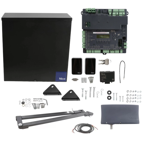 Nice Apollo Vanguard Heavy-Duty 3501 Single Arm Swing Gate Opener Package with 1050 Control Board