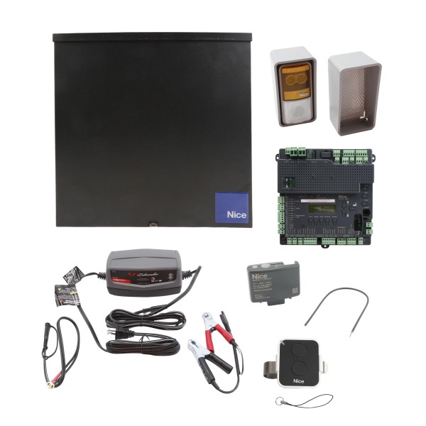 CBOX w/ 1050 controller, battery charger, OXI receiver, ON2E transmitter, EPMORB/A BlueBUS reflective photo eye