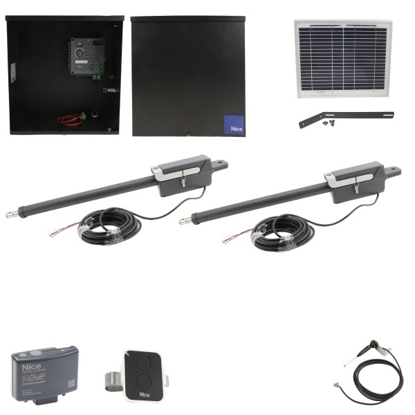 Nice Apollo 310APOLLO-FULLPACKAGE Swing Gate Opener Package W/ Wireless Keypad, Exit Wand & Battery Charger
