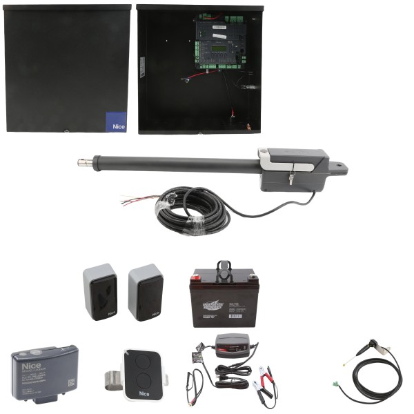 Nice Apollo Titan Swing Gate Opener with 1050 Control Board - 35 Ah Battery Included
