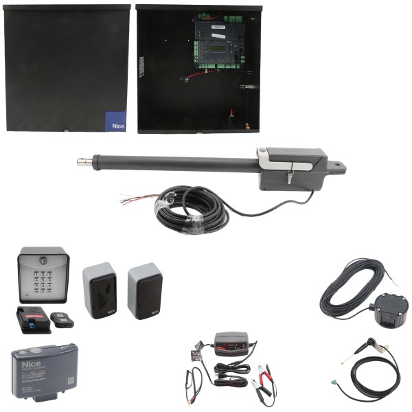 Nice Apollo TITAN12L1 Swing Gate Opener Full Package w/ 1050 Control Board and Entry/Exit Controls
