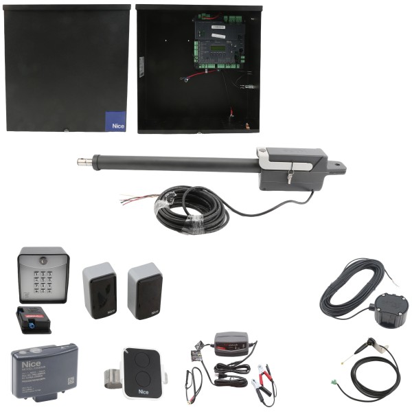 Nice Apollo TITAN12L1 Swing Gate Opener Full Package w/ 1050 Control Board and Entry/Exit Controls