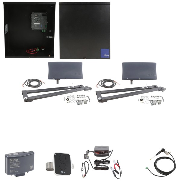 Nice Apollo Vanguard Heavy-Duty 3600 Dual Swing Gate Opener with 310 Control Board - No Battery Included