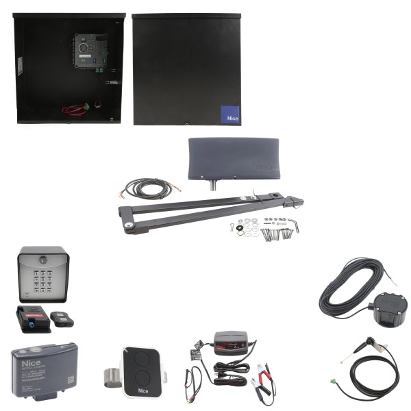 Nice Apollo Vanguard 3500 ETL-1K Single Arm Swing Gate Opener Complete Package with 310 Control Board