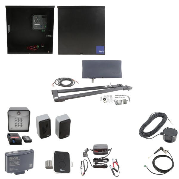 Nice Apollo Vanguard 3500 ETL-1K Single Arm Swing Gate Opener Complete Package with 310 Control Board