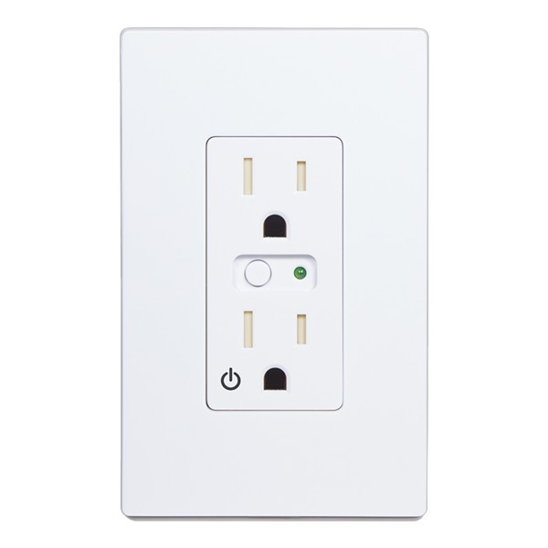 2GIG Z-Wave Single Wall Outlet - WO15EMZ5-1