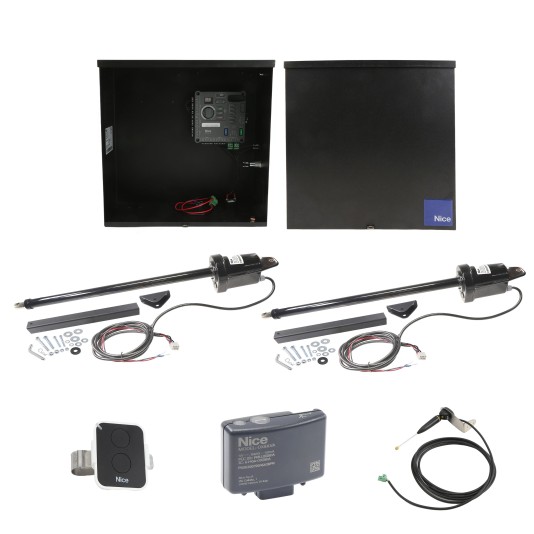 Nice Apollo Customizable Dual Swing Gate Opener Package with 310 Board