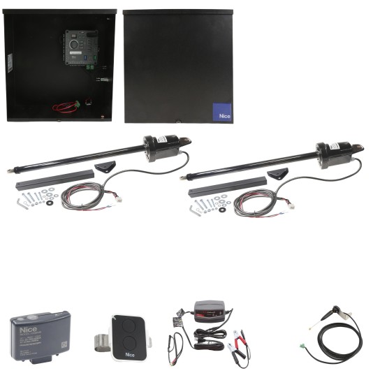 Nice Apollo Vanguard Heavy-Duty Dual Swing Gate Opener with 310 Control Board - No Battery Included
