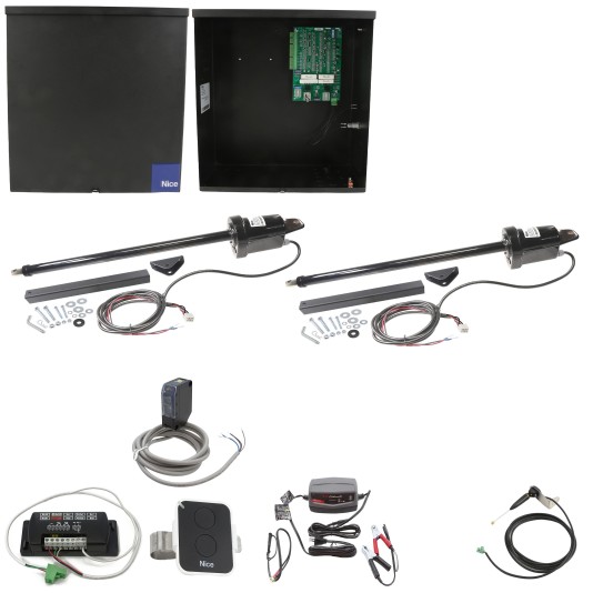 Nice Apollo Dual Swing Gate Opener with 636 Control Board - No Battery Included