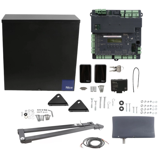 Nice Apollo Vanguard Heavy-Duty 3501 Single Arm Swing Gate Opener Package with 1050 Control Board