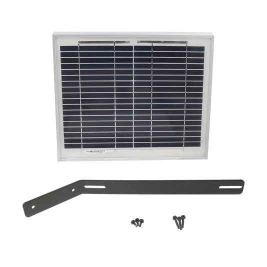 Nice Apollo SP10W24V Gate Opener Solar Panel (10 watts) for Gate Openers includes Mounting Bracket - 24VDC (Solar Panel)