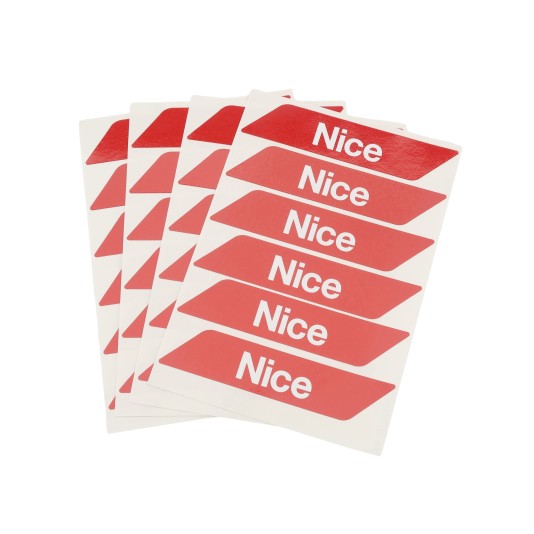 Nice Apollo WA10 Red Adhesive Reflector Strips for L-Bar and M-Bar Systems
