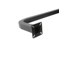Nice Apollo 229CM Dual Height Gooseneck Pedestal 42" & 72" Tall Pad Mount Commercial Black