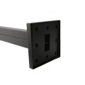 Nice Apollo 229CM Dual Height Gooseneck Pedestal 42" & 72" Tall Pad Mount Commercial Black