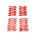 Nice Apollo WA10 Red Adhesive Reflector Strips for L-Bar and M-Bar Systems