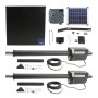 Nice Apollo Dual 912L Linear Actuator Swing Gate Opener Solar Kit - 20 Watt Solar Bundle With Mercury 310 Control Board