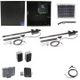 Nice Apollo 1651 Dual Arm Swing Gate Opener Package with 1050 Control Board and 10W Solar Panel