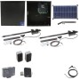 Nice Apollo 1651 Dual Arm Swing Gate Opener Package with 1050 Control Board and 30W Solar Panel
