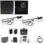 Nice Apollo Dual Swing Gate Opener with 1050 Control Board - 35 Ah Battery Included