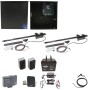 Nice Apollo Dual Swing Gate Opener with 1050 Control Board - 75 Ah Battery Included