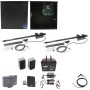 Nice Apollo Dual Swing Gate Opener with 1050 Control Board - 75 Ah Battery Included