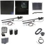 Nice Apollo 1651 Dual Arm Swing Gate Opener Complete Package with 1050 Control Board and 10W Solar Panel