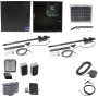 Nice Apollo 1651 Dual Arm Swing Gate Opener Complete Package with 1050 Control Board and 10W Solar Panel