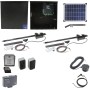 Nice Apollo 1651 Dual Arm Swing Gate Opener Complete Package with 1050 Control Board and 20W Solar Panel