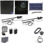 Nice Apollo 1651 Dual Arm Swing Gate Opener Complete Package with 1050 Control Board and 30W Solar Panel
