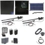 Nice Apollo 1651 Dual Arm Swing Gate Opener Complete Package with 1050 Control Board and 30W Solar Panel
