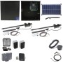 Nice Apollo 1651 Dual Arm Swing Gate Opener Complete Package with 1050 Control Board and 30W Solar Panel