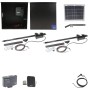 Nice Apollo 816 Dual Linear Actuator Swing Gate Opener Package with 310 Control Board and 10W Solar Panel 