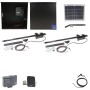 Nice Apollo 816 Dual Linear Actuator Swing Gate Opener Package with 310 Control Board and 10W Solar Panel 
