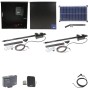 Nice Apollo 816 Dual Linear Actuator Swing Gate Opener Package with 310 Control Board and 30W Solar Panel 