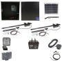 Nice Apollo 816 Dual Linear Actuator Swing Gate Opener Complete Package with 310 Control Board, 10W Solar Panel, and 75 Ah Battery