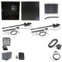 Nice Apollo 816 Dual Linear Actuator Swing Gate Opener Complete Package with 310 Control Board and 10W Solar Panel 