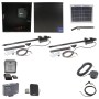 Nice Apollo 816 Dual Linear Actuator Swing Gate Opener Complete Package with 310 Control Board and 10W Solar Panel 