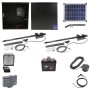 Nice Apollo 816 Dual Linear Actuator Swing Gate Complete Opener Package with 310 Control Board, 20W Solar Panel, and 35 Ah Battery