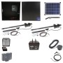 Nice Apollo 816 Dual Linear Actuator Swing Gate Complete Opener Package with 310 Control Board, 20W Solar Panel, and 75 Ah Battery