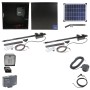 Nice Apollo 816 Dual Linear Actuator Swing Gate Opener Complete Package with 310 Control Board and 20W Solar Panel 