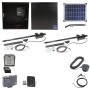Nice Apollo 816 Dual Linear Actuator Swing Gate Opener Complete Package with 310 Control Board and 20W Solar Panel 