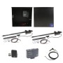 Nice Apollo Customizable Dual Swing Gate Opener Solar Package with 310 Board