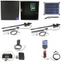 Nice Apollo 1600 Dual Arm Swing Gate Opener Package with 636 Control Board and 20W Solar Panel